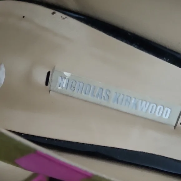 Nicholas Kirkwood Pink and Green Prism Pump Heels marked 38.5 EU fits US 7 - Picture 5 of 5